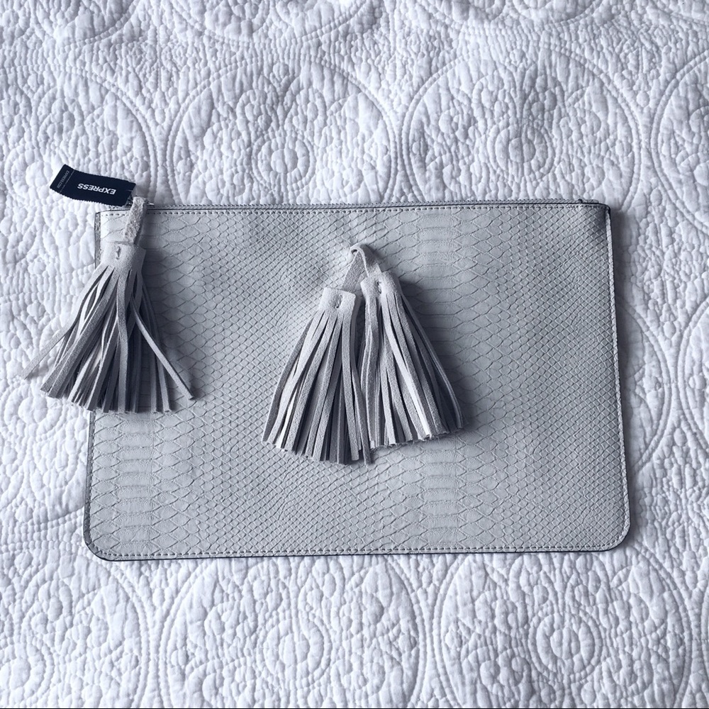 Express Oversized Snake Clutch